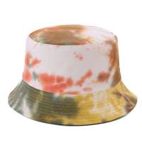 Custom Sombrero de copa Tie Dye Printing Colorful Rainbow Bucket Hat Colorful Chapeau Bucket